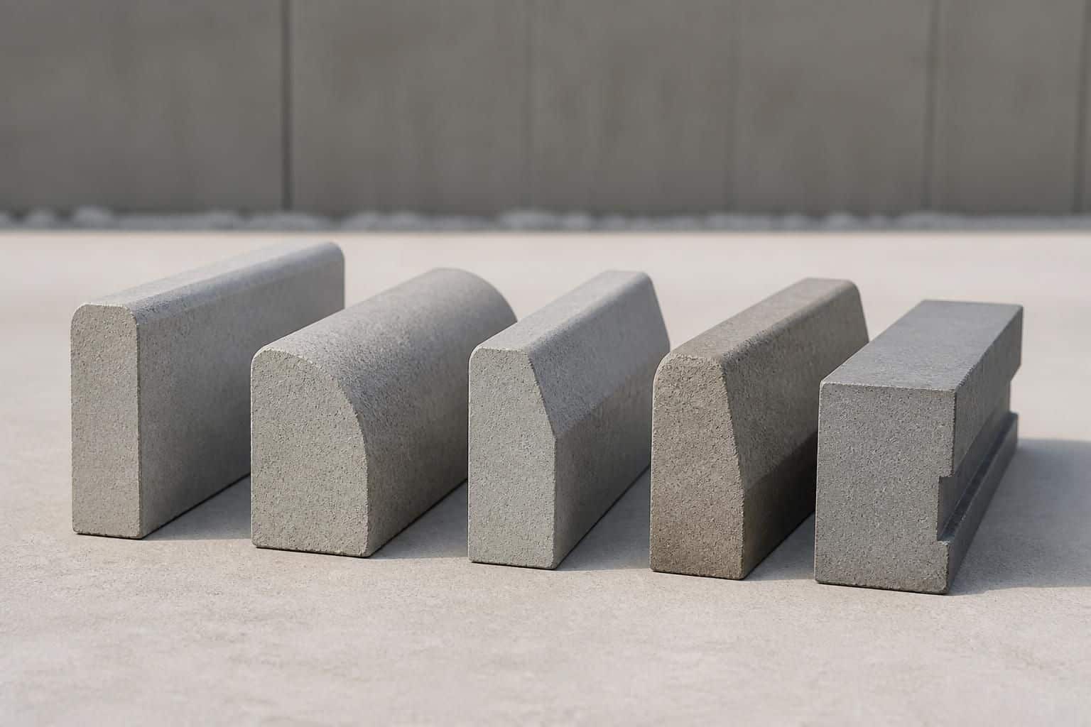 découvrez notre guide complet sur les types de bordures béton p1, p2, t2, a2, cs pour choisir la bonne bordure adaptée à vos projets d'aménagement extérieur.