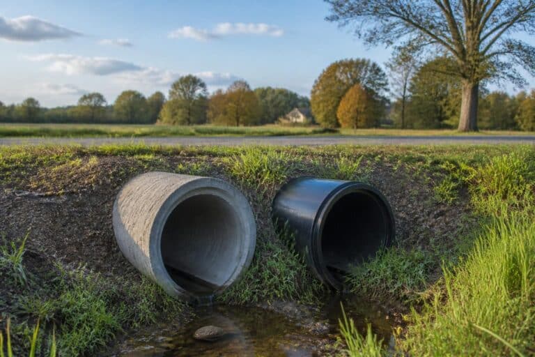 Buse béton ou buse plastique : quel matériau choisir pour votre fossé ?