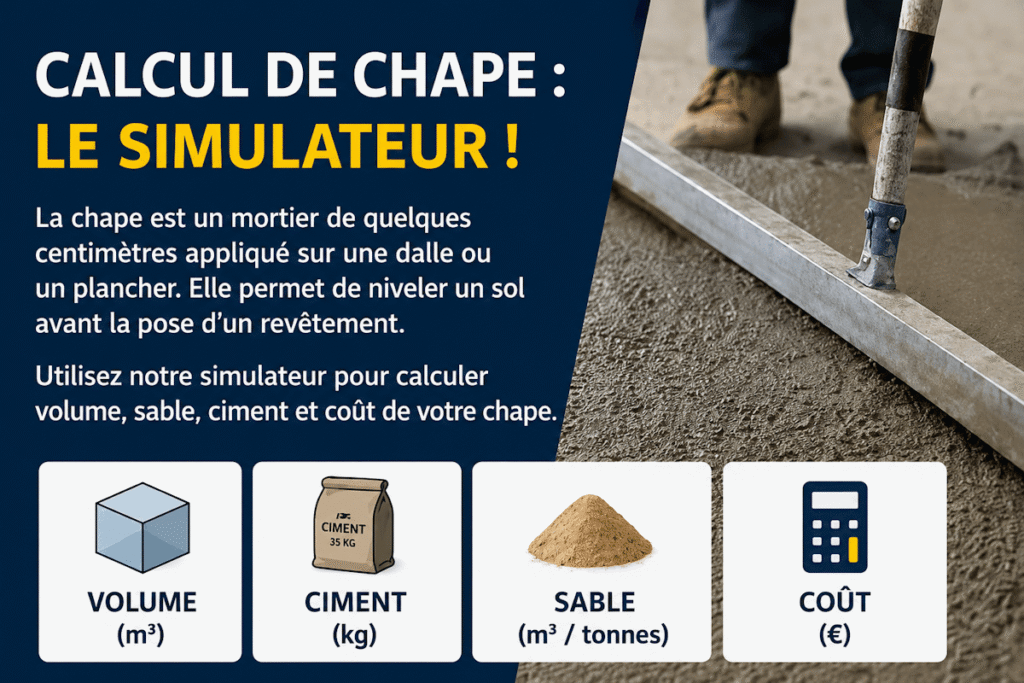 Calcul de chape le simulateur