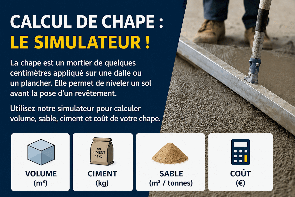 Calcul de chape le simulateur