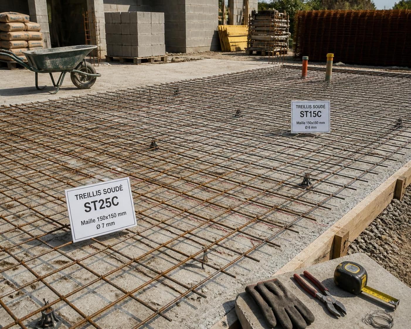 découvrez les différences entre les treillis st15c et st25c pour choisir le plus adapté à votre dalle béton et garantir sa solidité et durabilité.