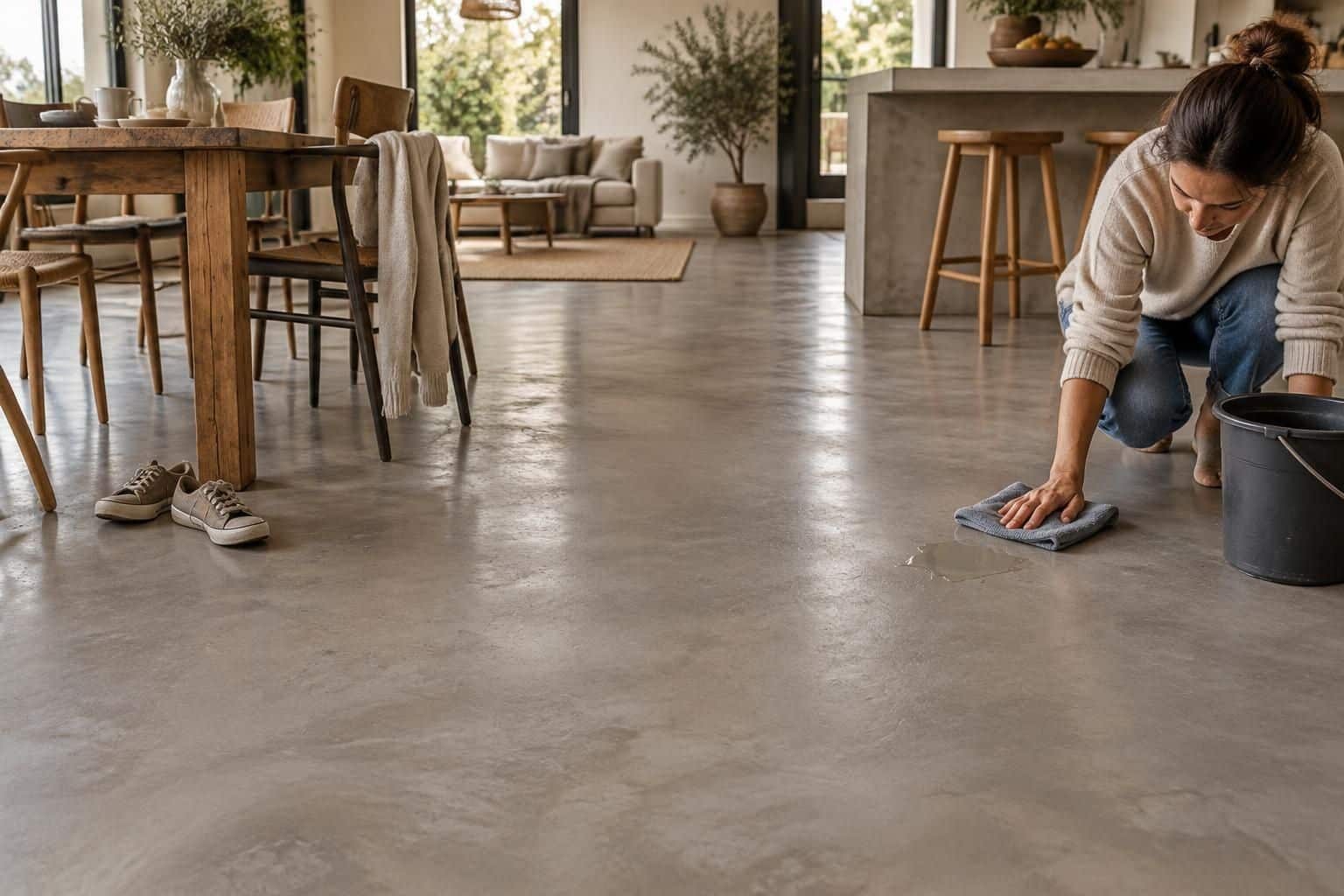 béton ciré : découvrez ce qui est vrai sur sa durabilité, ses limites et son entretien, avec des conseils pour préserver son aspect au quotidien.